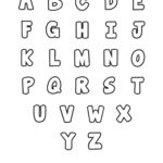 Free Printable Bubble Letter Alphabet Stencils