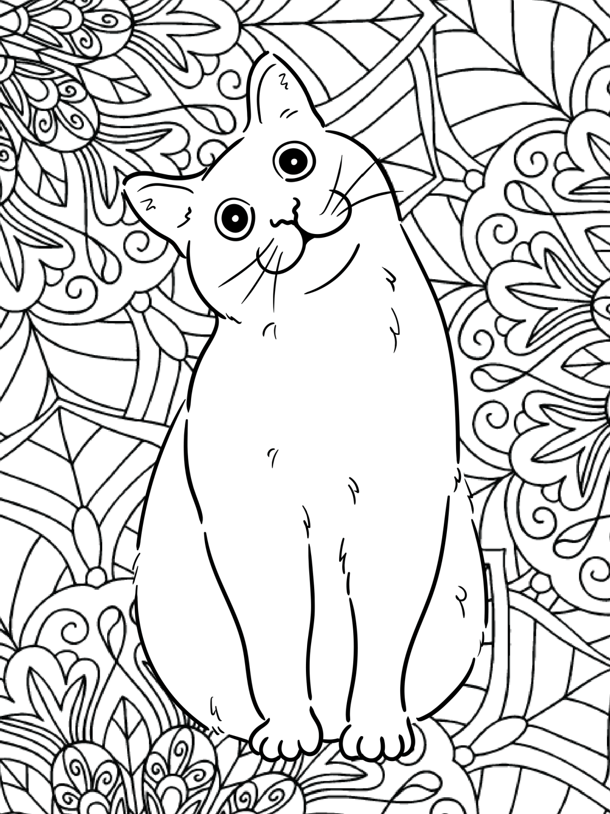 cat pictures to color cat pictures to color