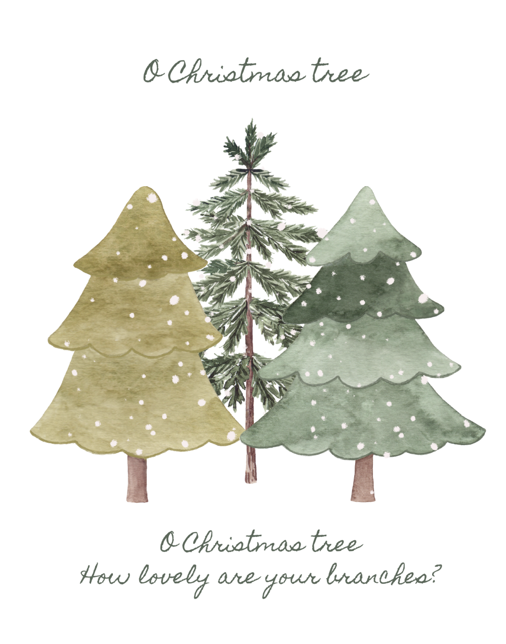 Free Printable Christmas Tree Art Clean And Scentsible