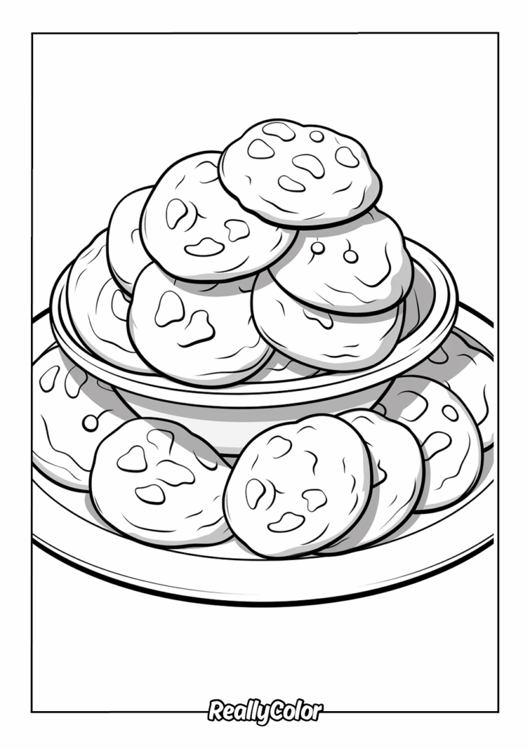 Free Printable Cookie Coloring Pages