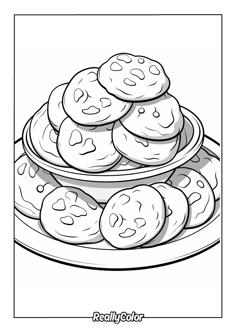 Free Printable Cookie Coloring Pages