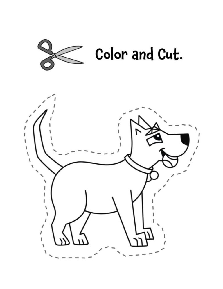 Free Printable Cutting Worksheets For Preschoolers The Hollydog Blog