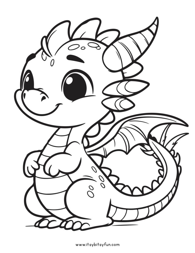 free printable dragon coloring pages