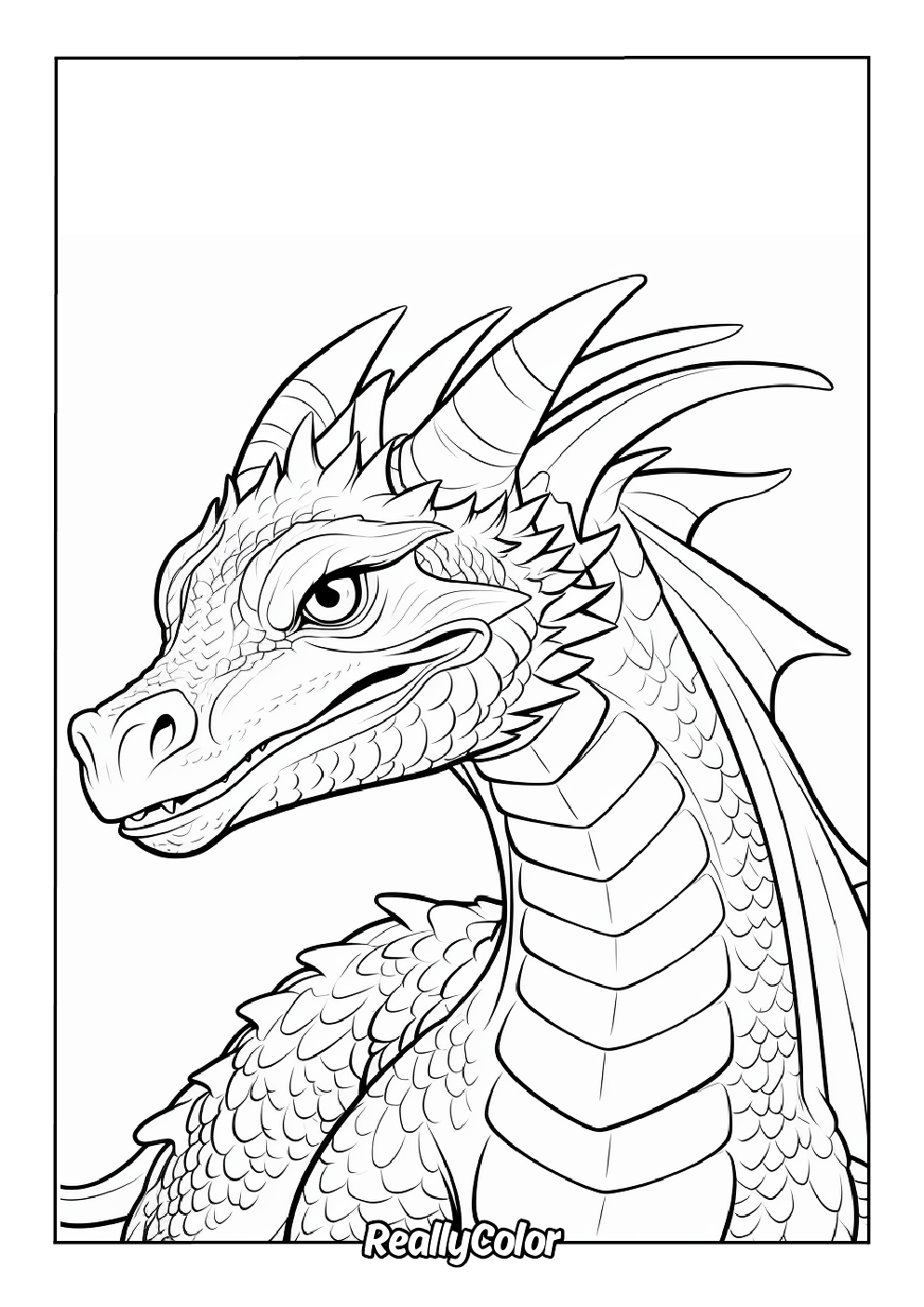 free printable coloring pages dragons