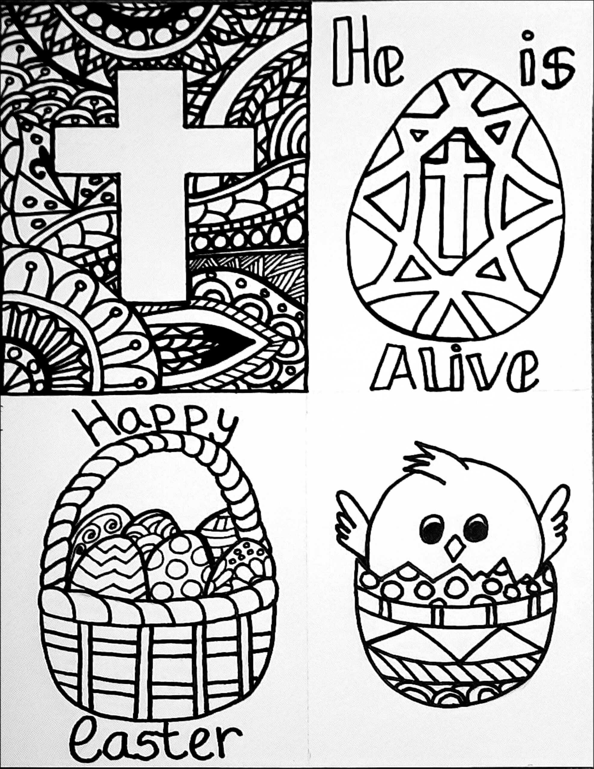 coloring pages printable easter