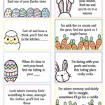 Free Printable Easter Egg Hunt Clues World Of Printables