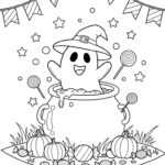 Free Printable Halloween Coloring Page For Preschoolers
