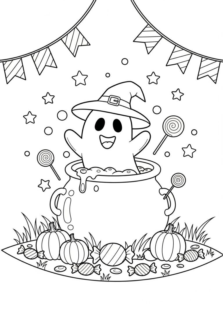 Free Printable Halloween Coloring Page For Preschoolers