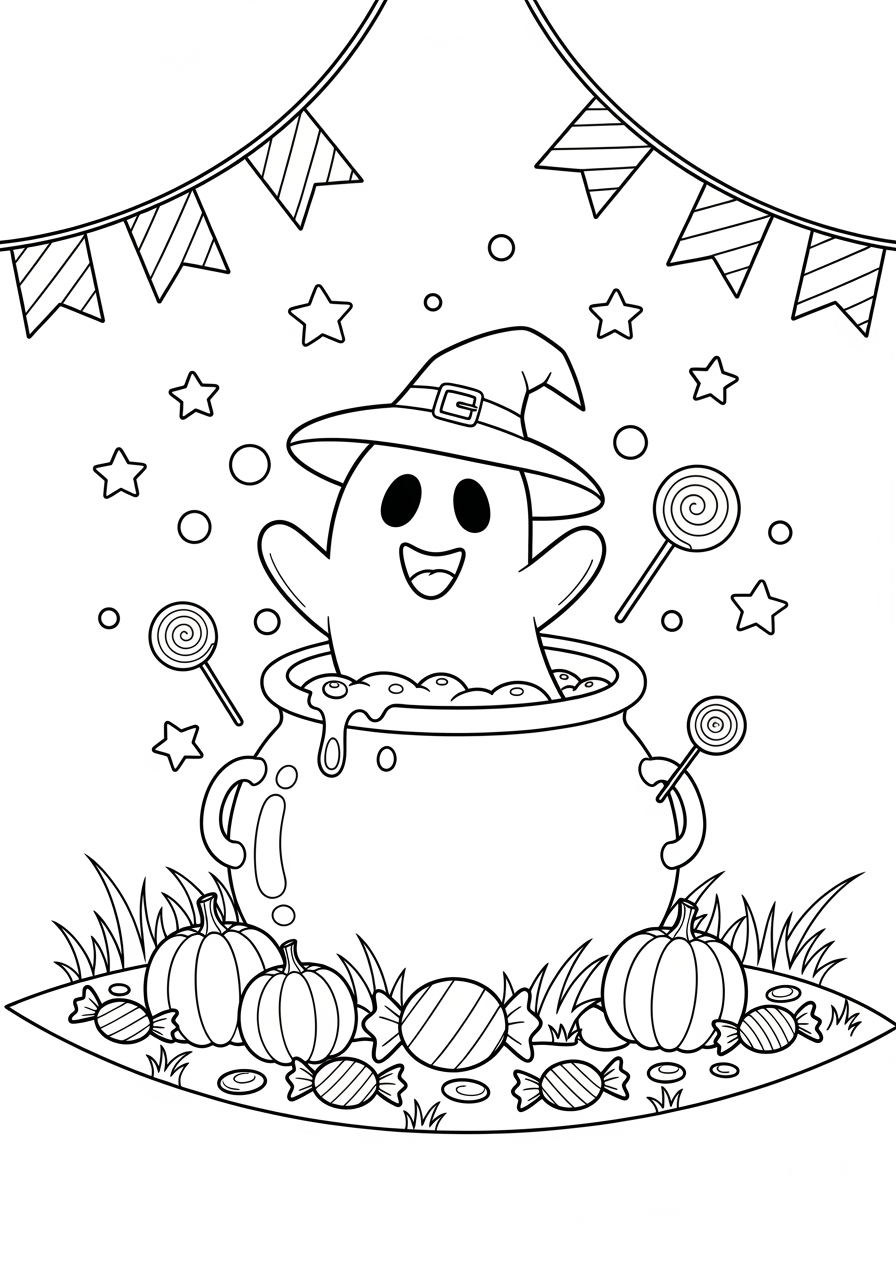 Free Printable Halloween Coloring Page For Preschoolers
