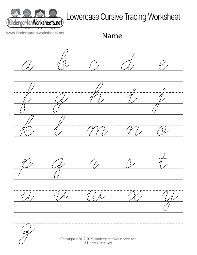 cursive practice printable worksheets