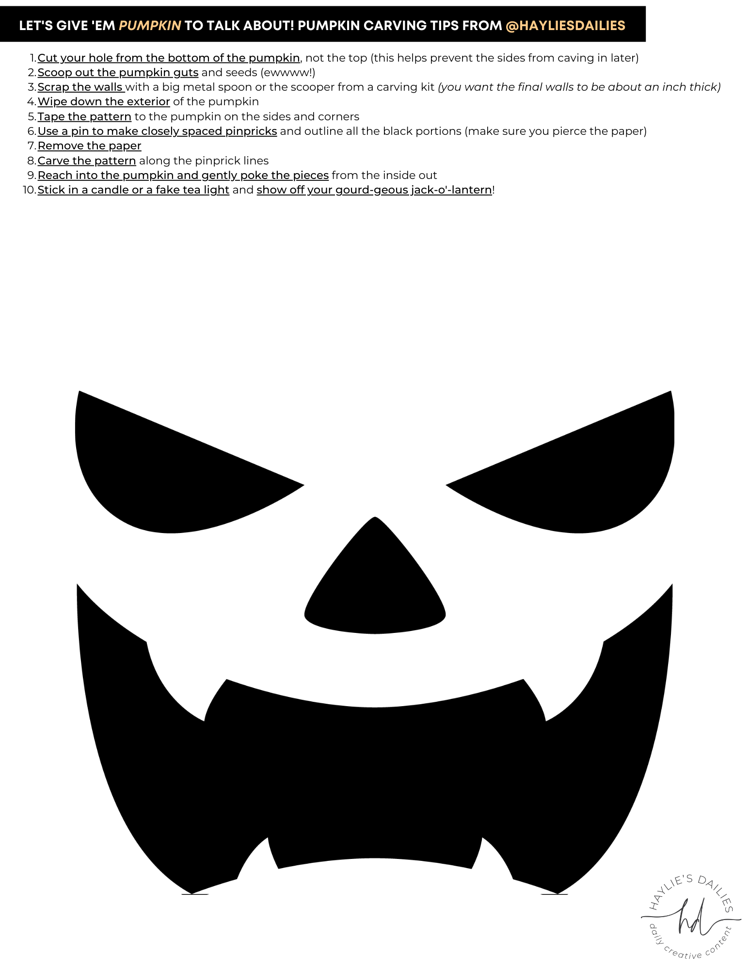 Free Printable Pumpkin Carving Patterns For The Most Boo tiful Jack o Lanterns In Town Haylie s Dailies Free Printable Pumpkin Carving Patterns For The Most Boo tiful Jack o Lanterns In Town Haylie s Dailies