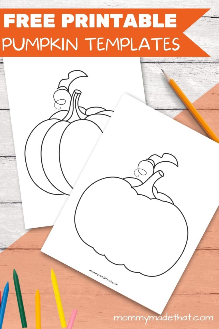 Free Printable Pumpkin Templates For Crafts And Activities
