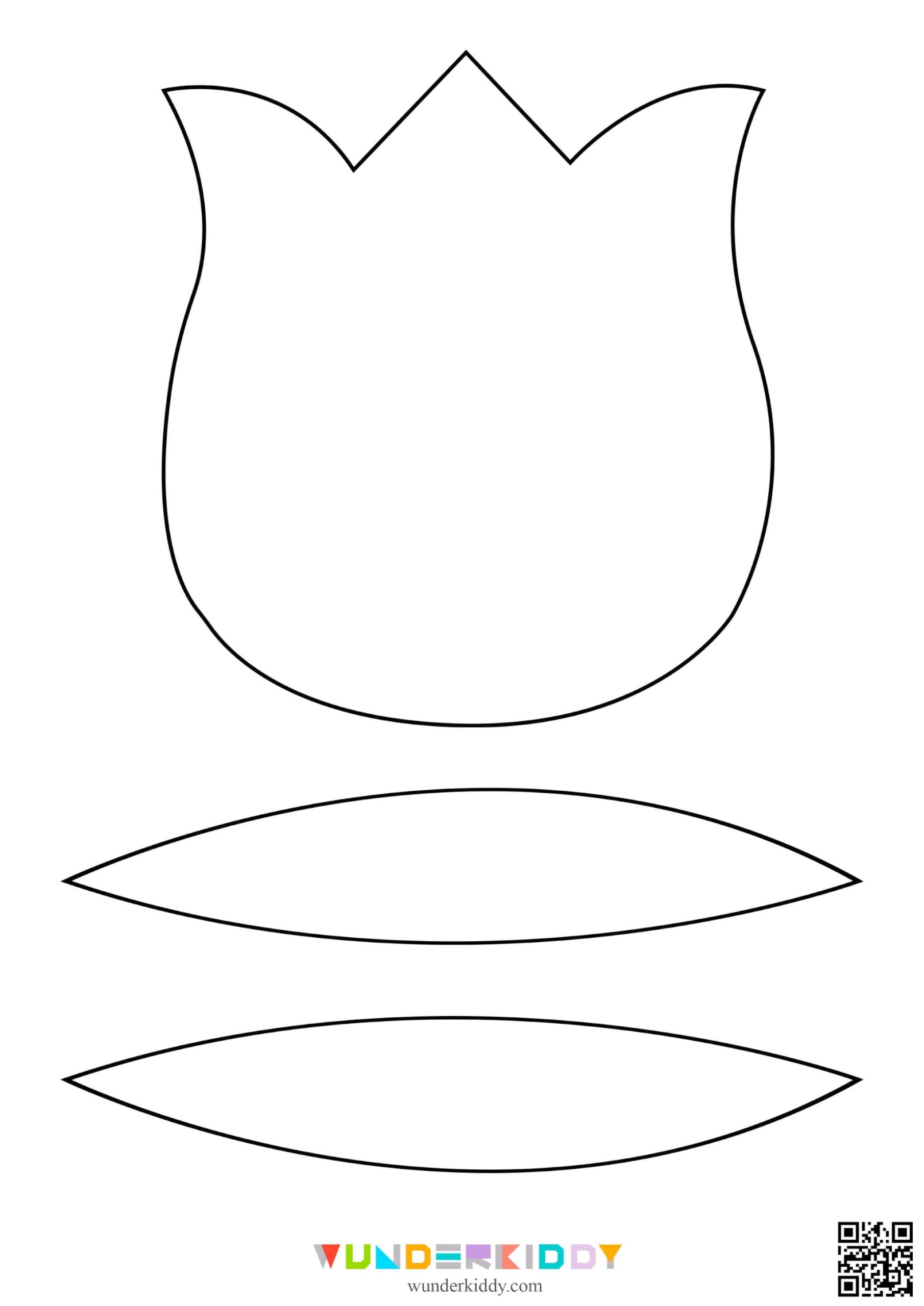 tulip template to color