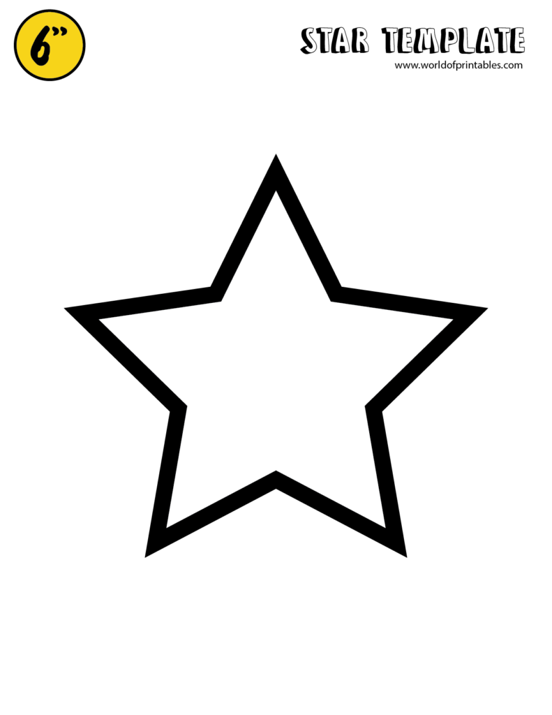 Free Star Template Printables World Of Printables Free Star Template Printables World Of Printables