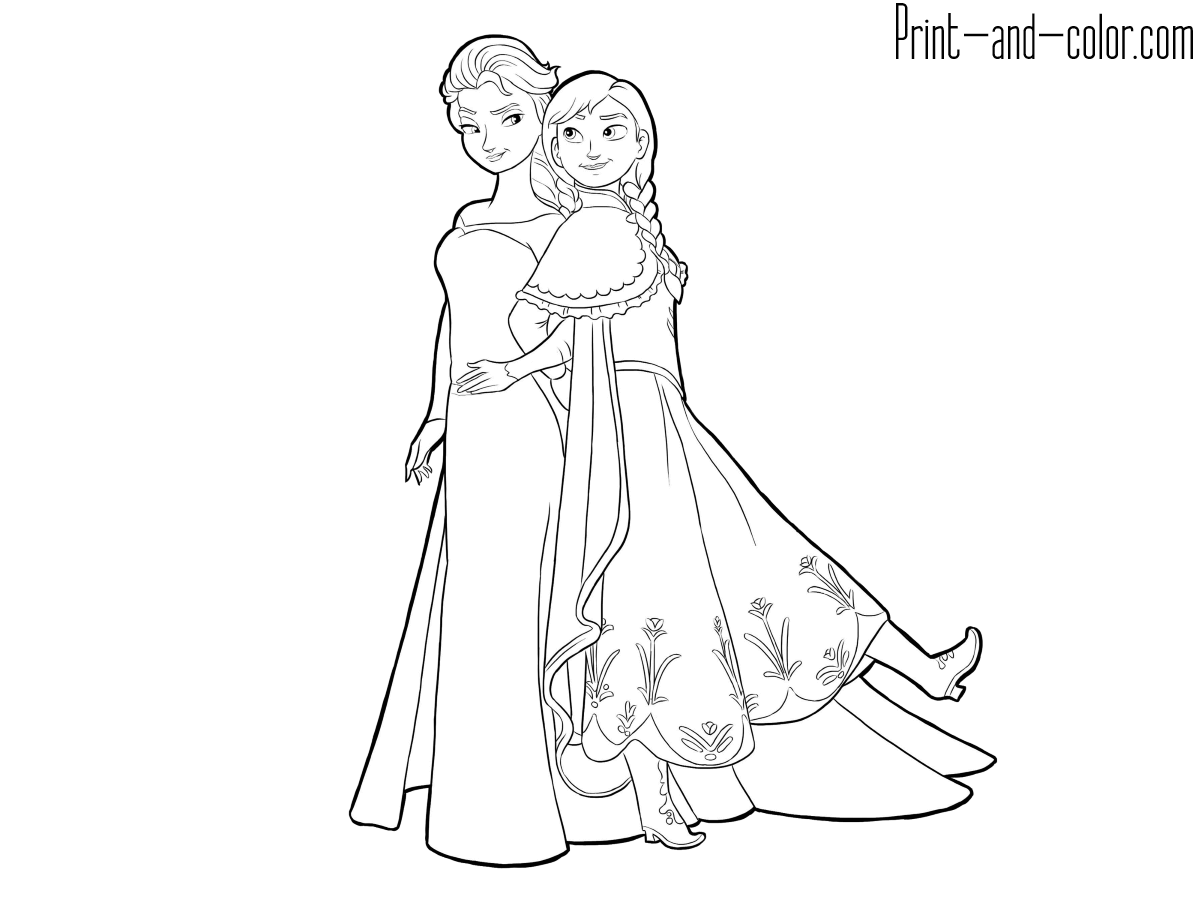 Frozen Coloring Pages Print And Color