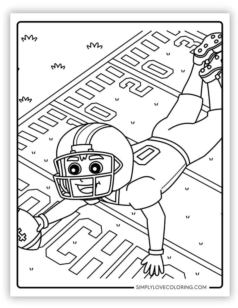 football printable coloring pages