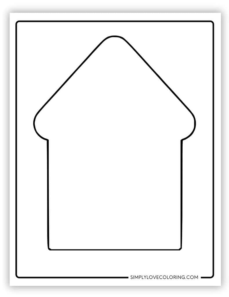 house template to color house template to color