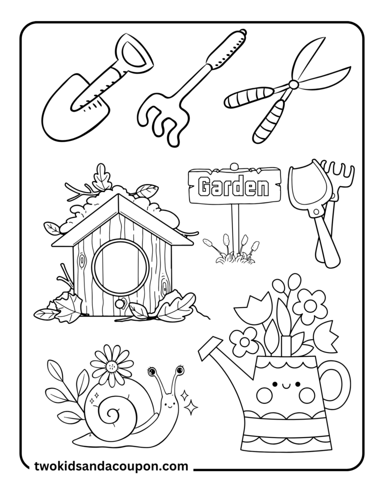Grow Your Creativity With 9 Free Garden Coloring Pages