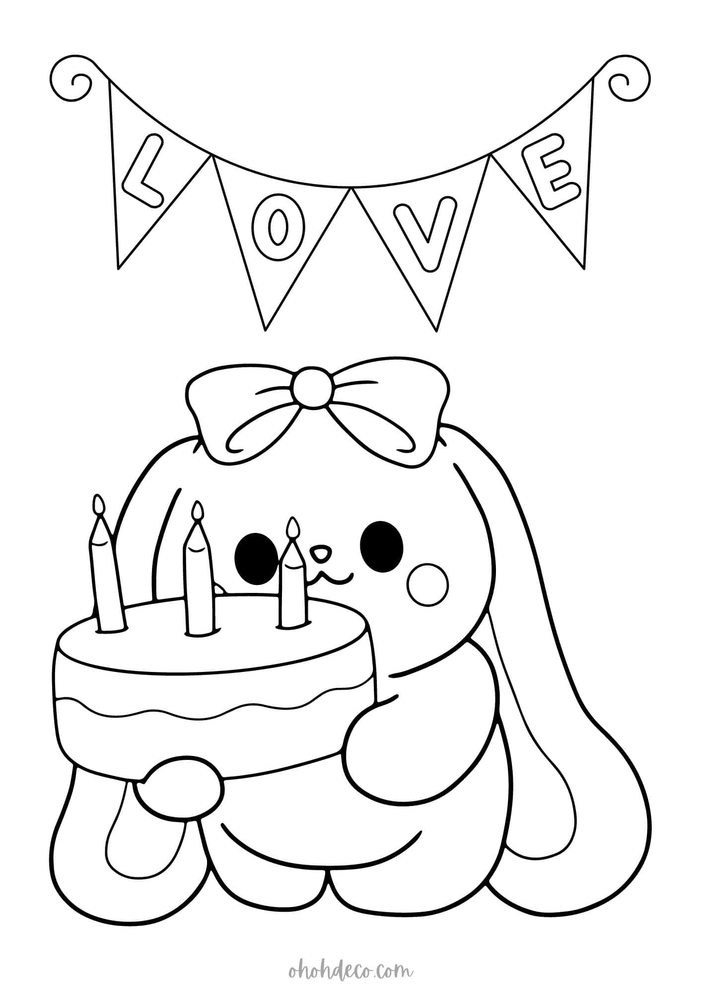 happy birthday coloring pages