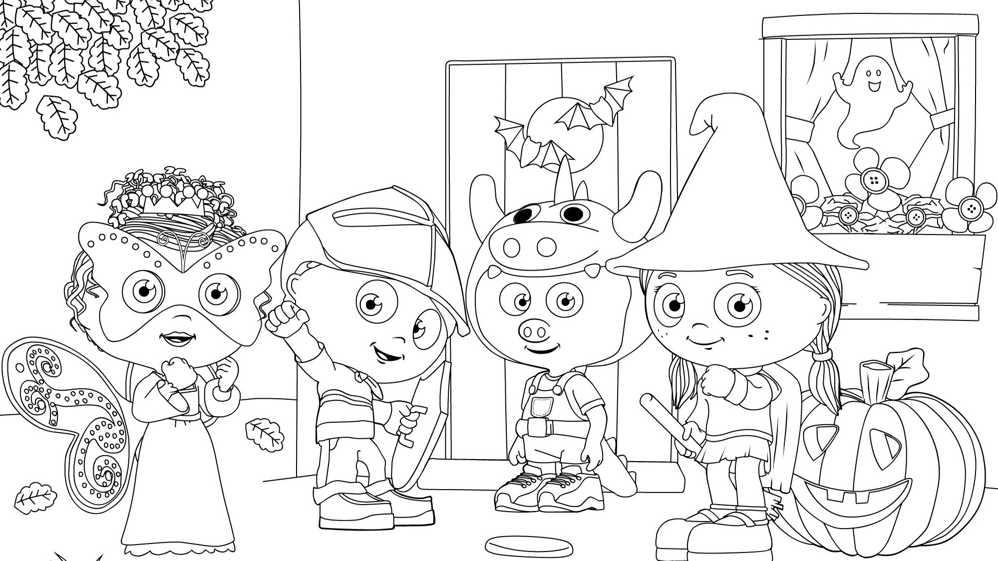 Happy Halloween Coloring Page Kids Coloring Pages PBS KIDS For Parents Happy Halloween Coloring Page Kids Coloring Pages PBS KIDS For Parents