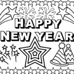 Happy New Year 2023 Coloring Sheet Etsy