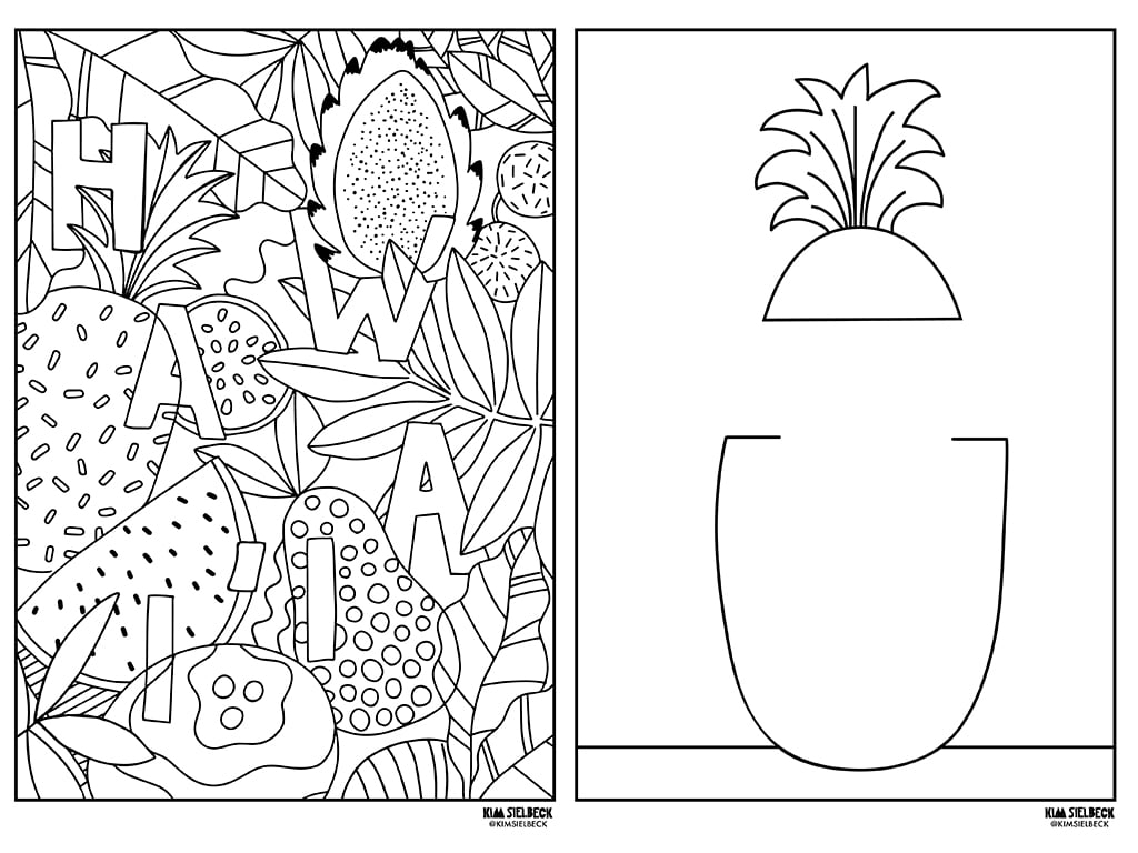 Hawai i Artists Share 38 Free Printable Coloring Sheets For Kids