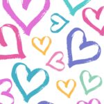 Heart Pattern Wallpaper Background For IPhone Pastel Rainbow Colors What Mommy Does