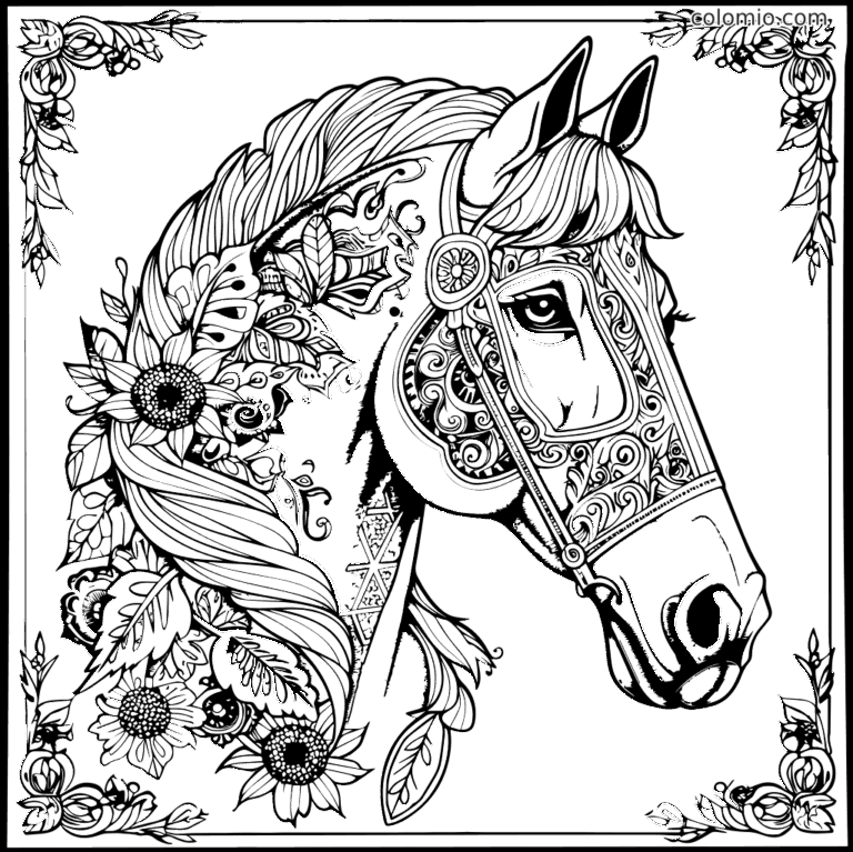 Horses Coloring Pages Free Printable Horse Coloring Sheets
