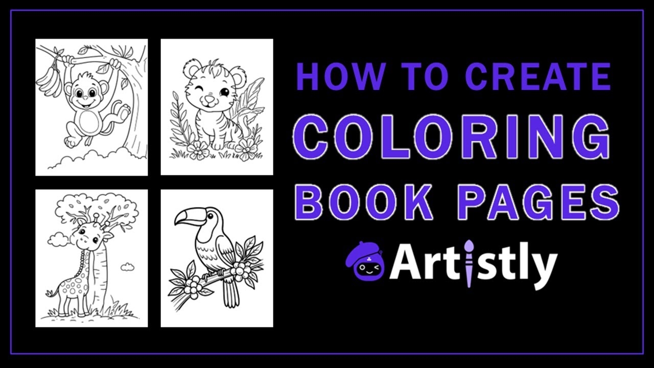 How To Create Coloring Book Pages In Artistly AI YouTube