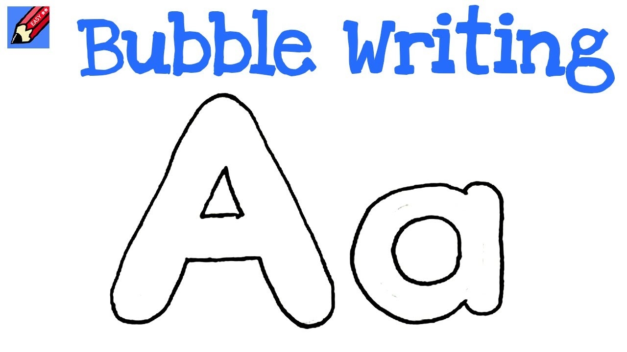 lowercase a bubble letter
