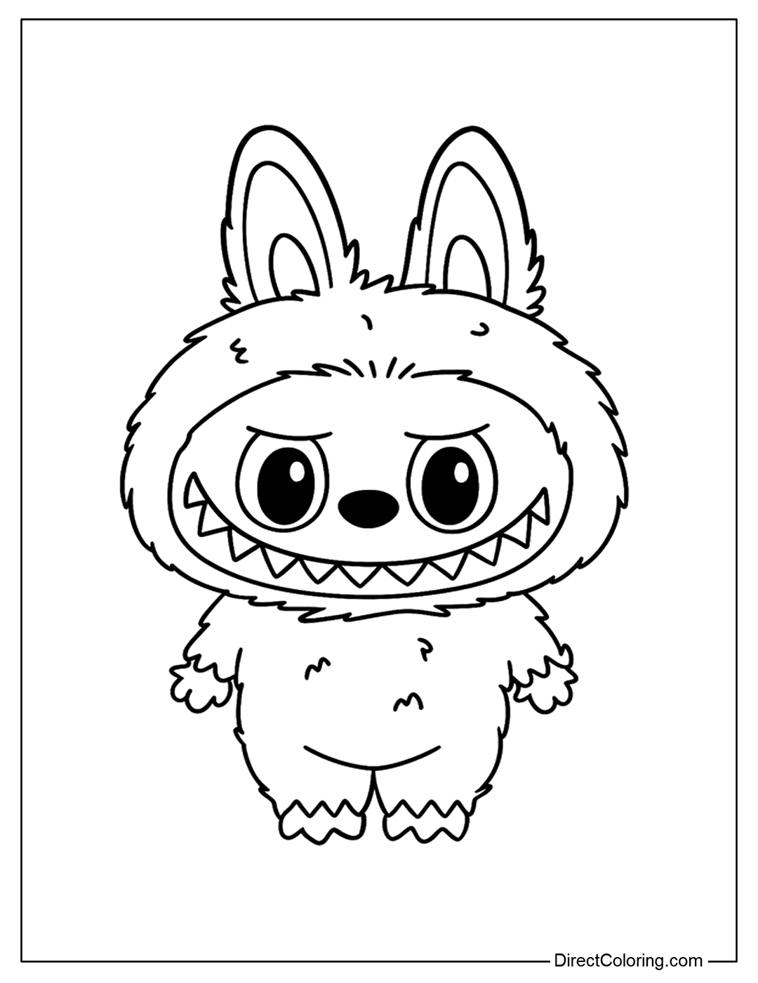Labubu Coloring Pages Free PDF To Download And Print