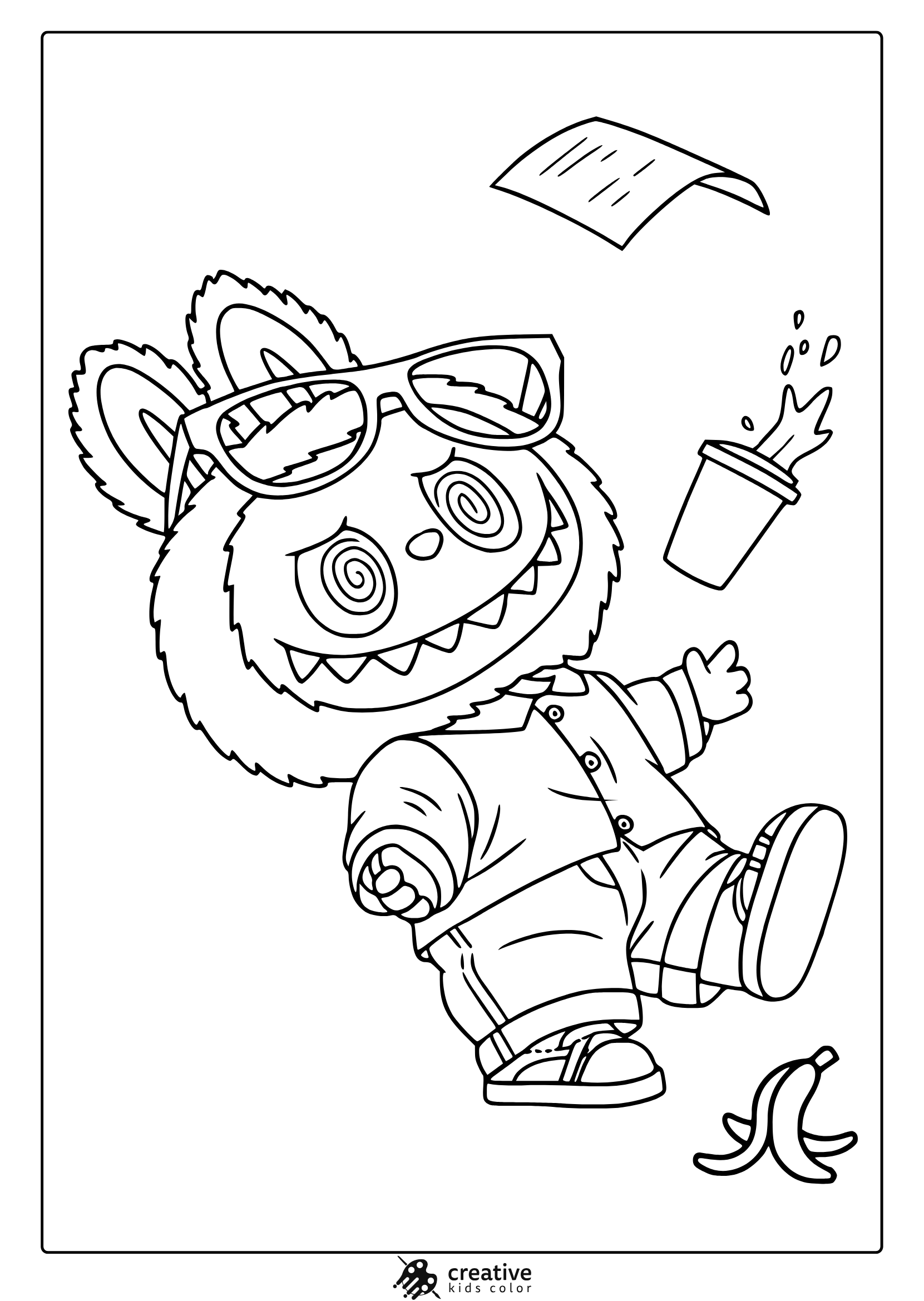 Labubu Coloring Pages Free Printable PDF 