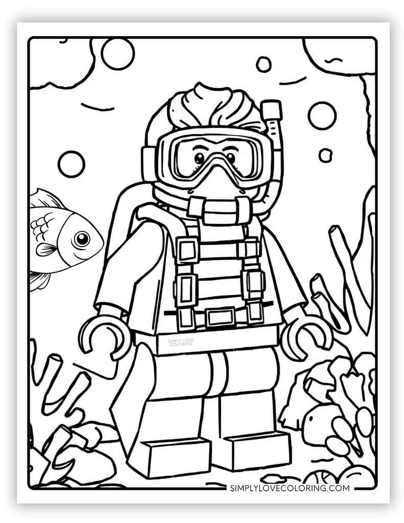 lego coloring page