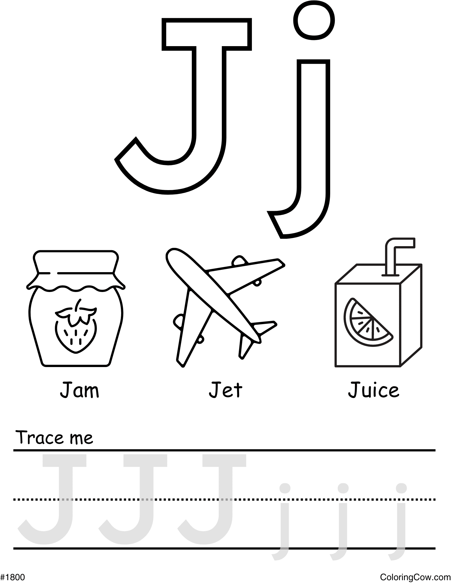 letter j coloring sheet letter j coloring sheet