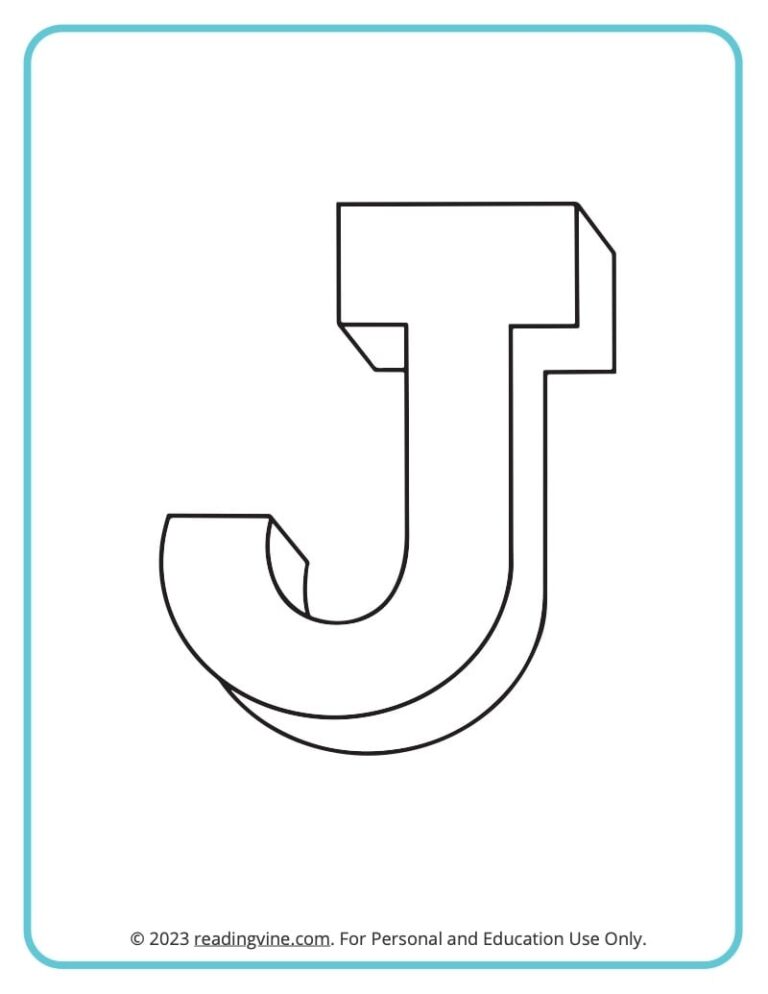 Letter J Coloring Pages