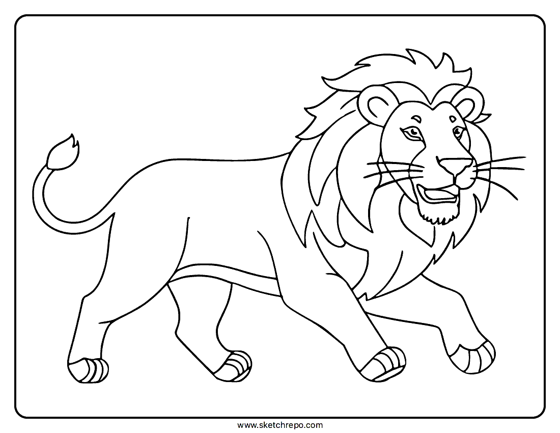 Lion Coloring Pages Sketch Repo