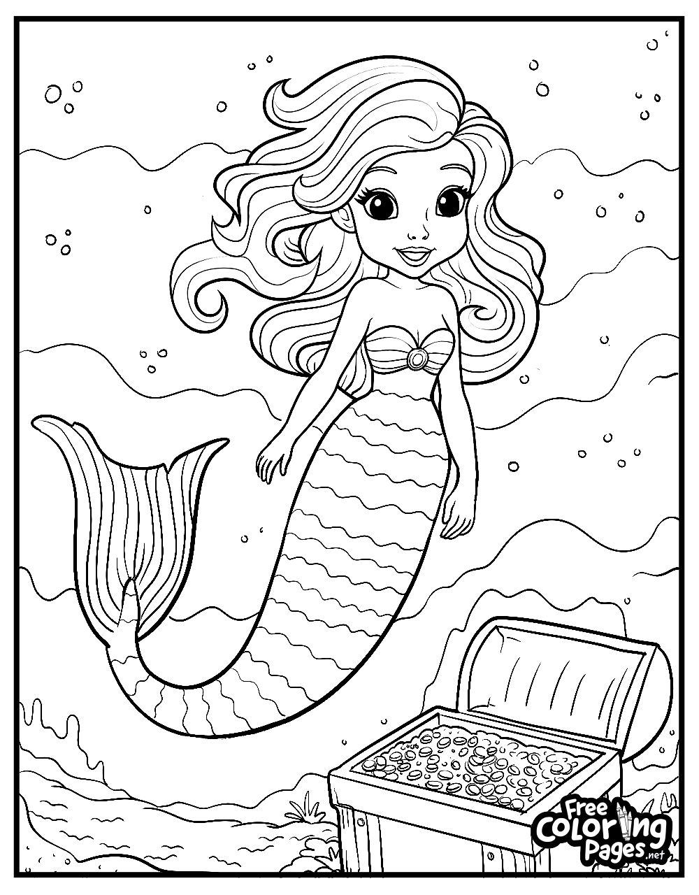 ariel printable coloring pages
