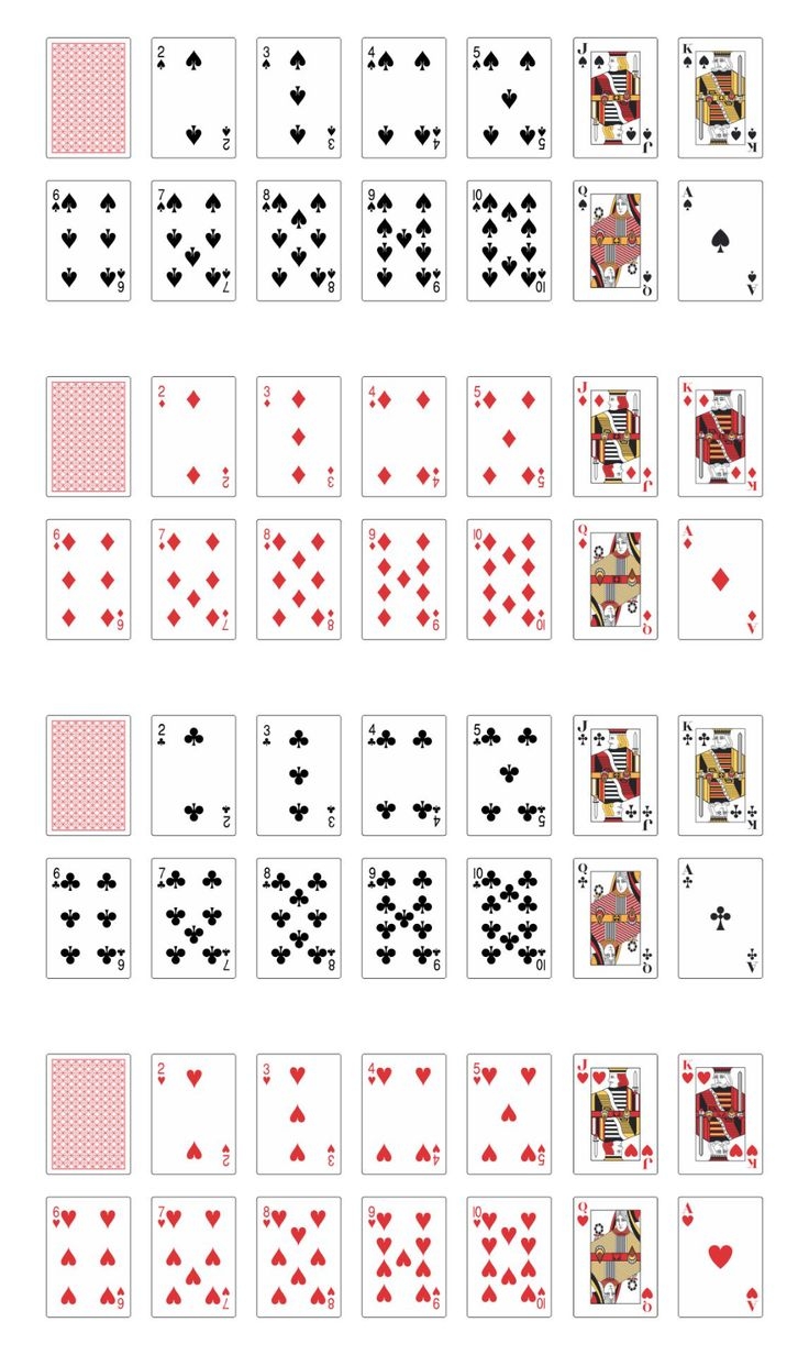 Mini Deck Of Playing Cards 10 Free PDF Printables Printablee