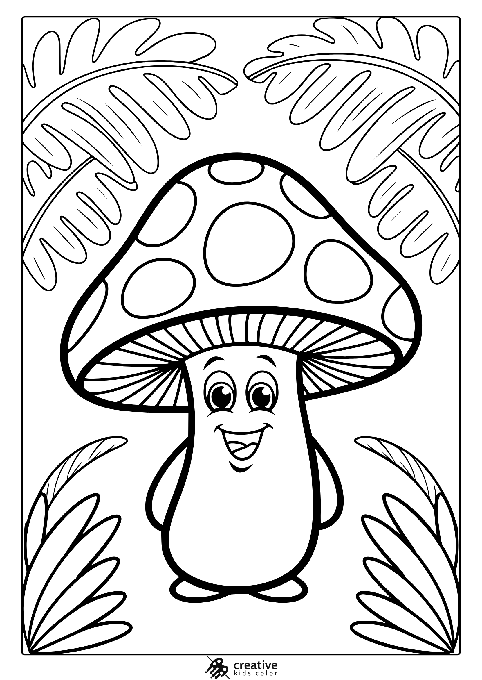 Mushroom Coloring Pages 20 Free Printable PDF Mushroom Coloring Pages 20 Free Printable PDF