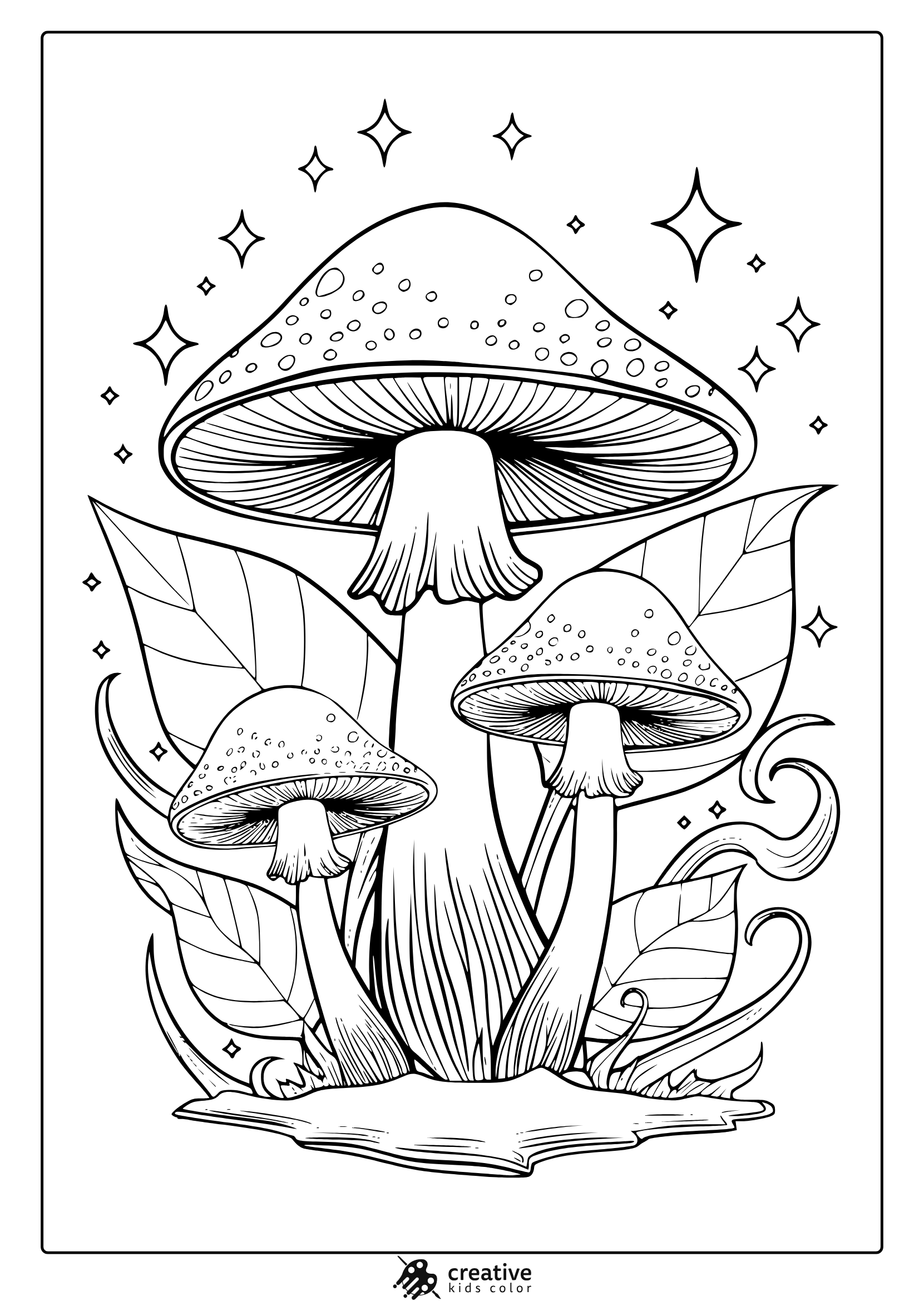 Mushroom Coloring Pages 20 Free Printable PDF Mushroom Coloring Pages 20 Free Printable PDF