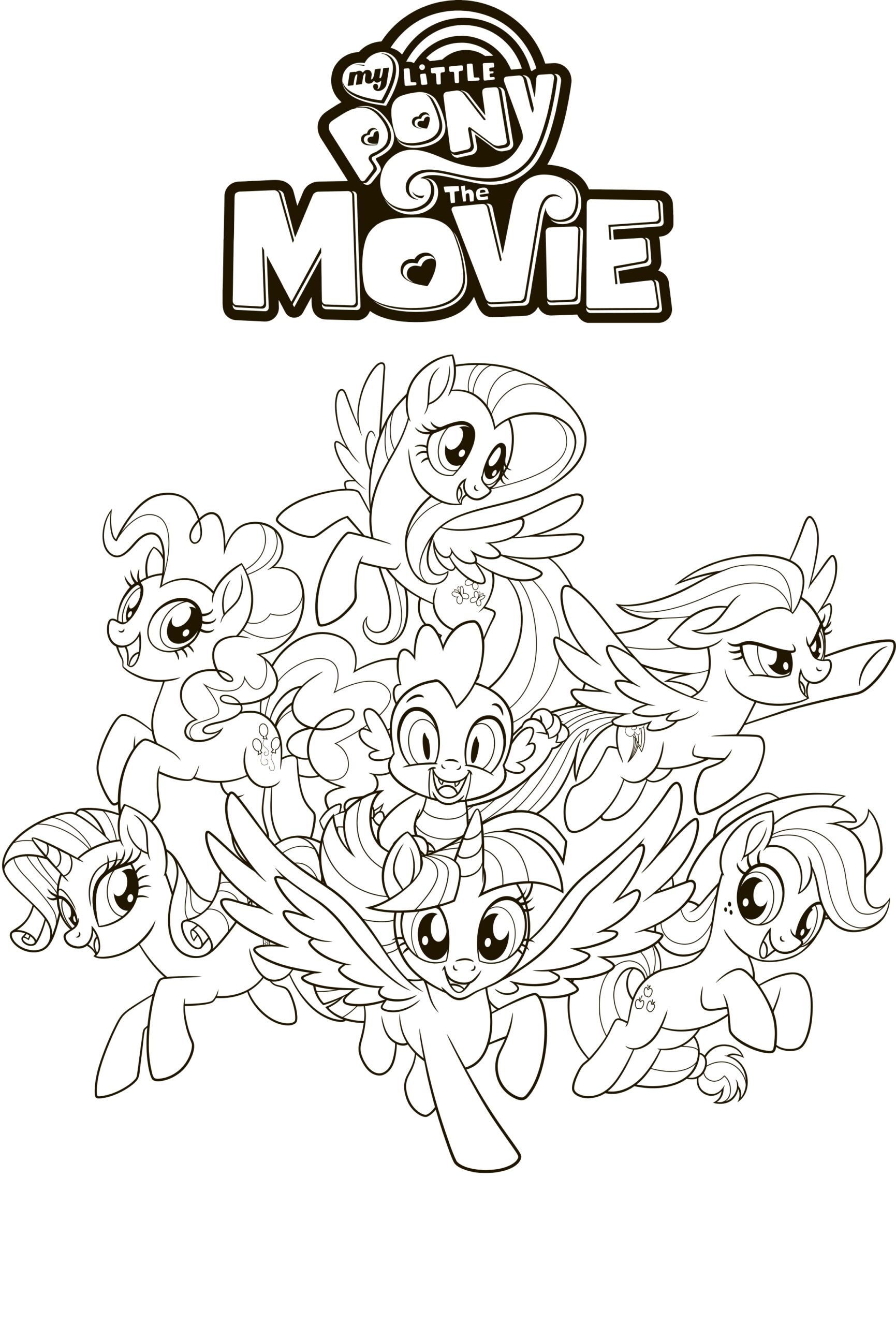 coloring pages of pony