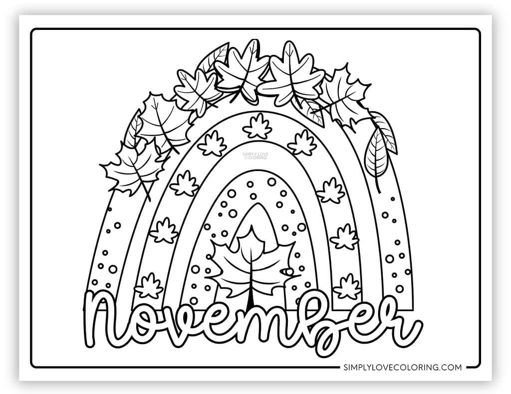 November Coloring Pages Free PDF Printables Simply Love Coloring