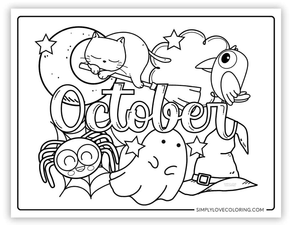coloring pages october