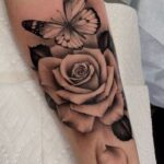 Pin By Lauren Mumphery On Human Hair Rose Tattoos For Women Rose And Butterfly Tattoo 