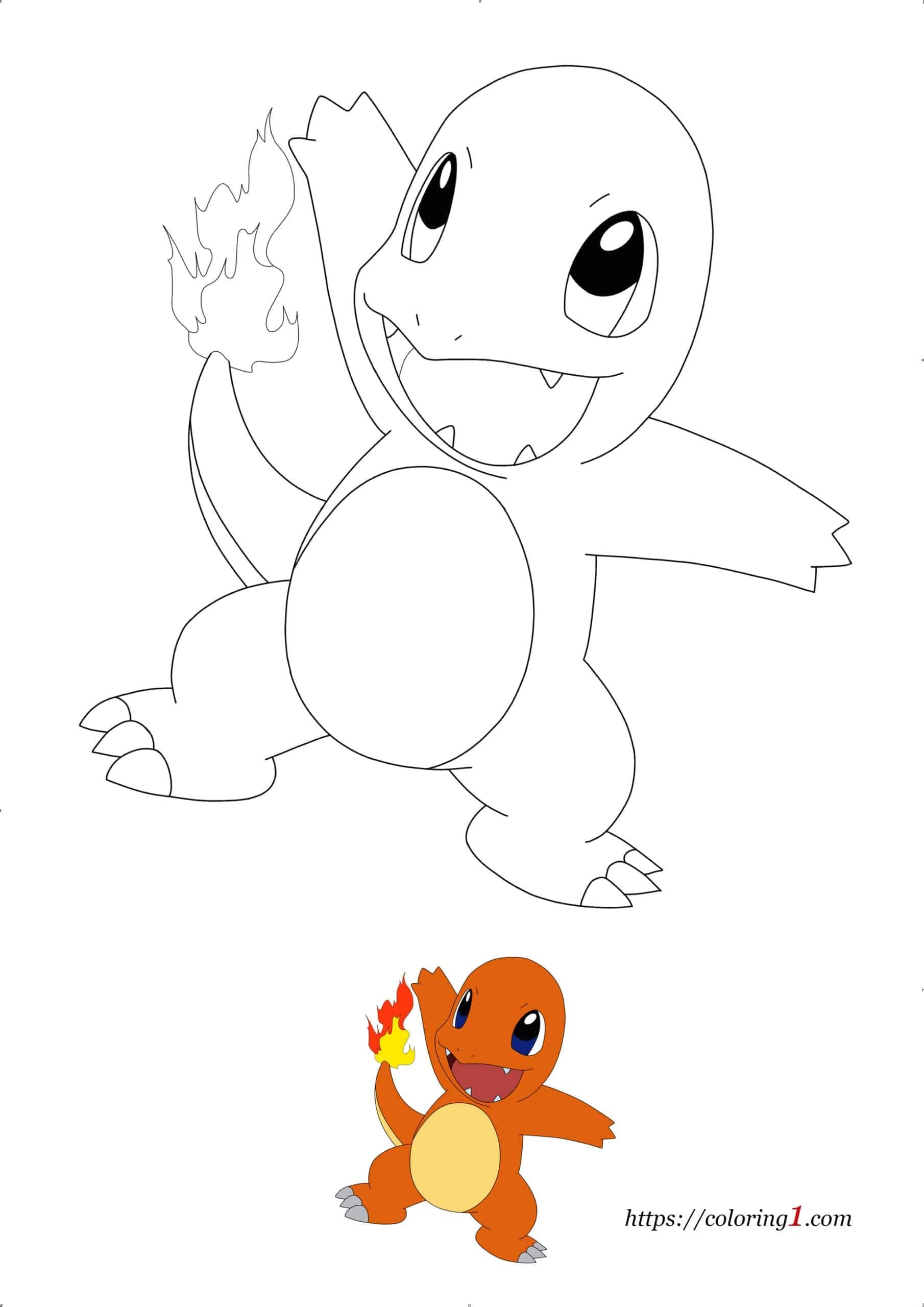 charmander coloring pages