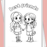 Printable Best Friend Coloring Pages Free Friendship Printables