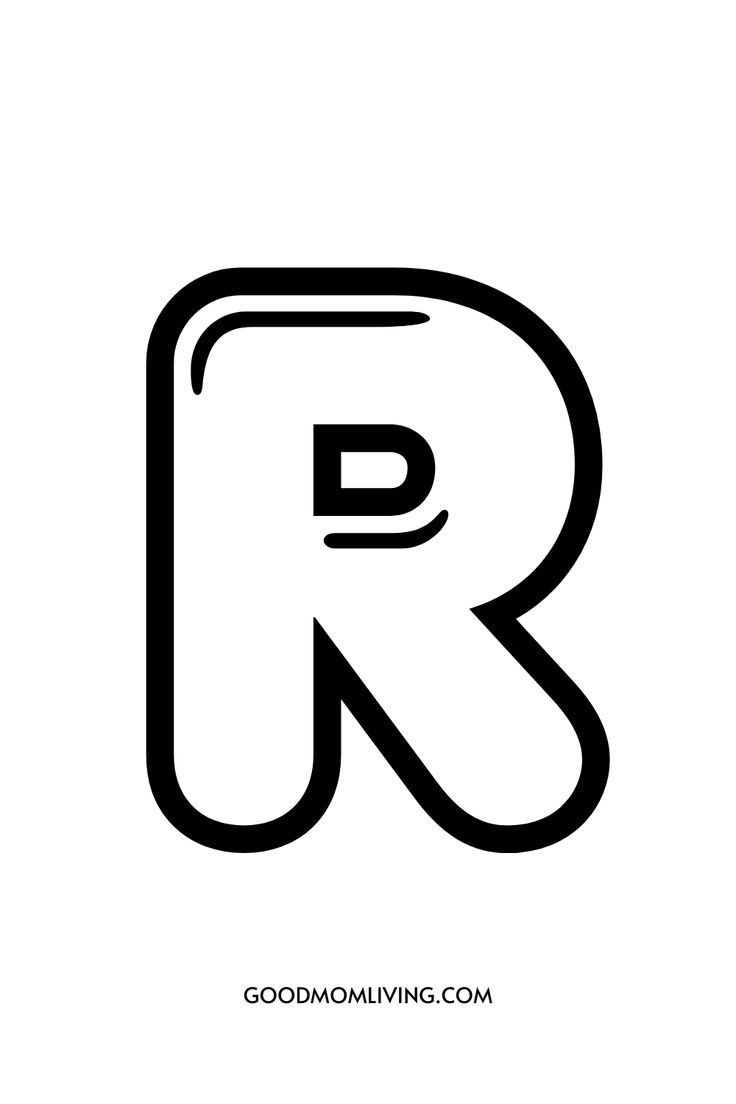 Printable Bubble Letter R Bubble Letters Alphabet