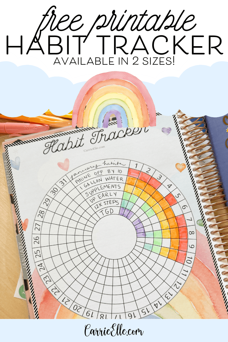habit tracker free printable