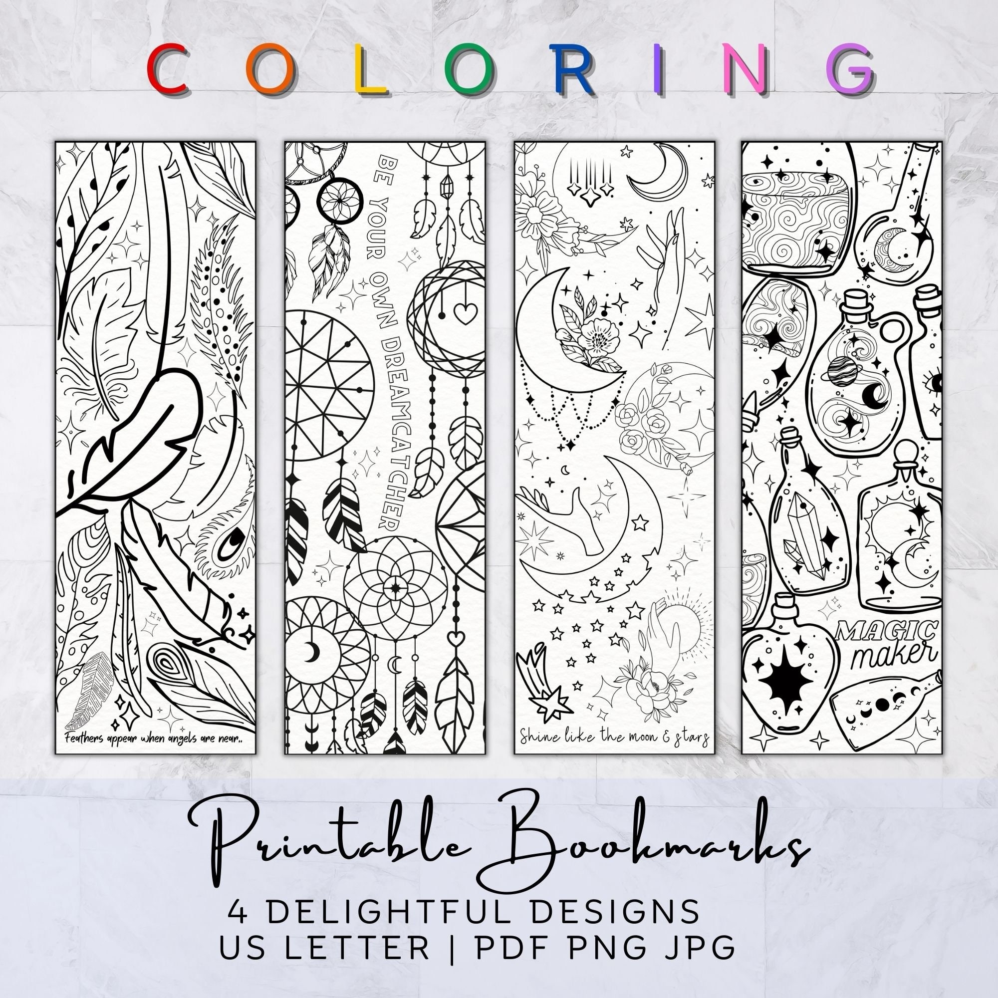 Printable Coloring Bookmarks Mystical Bookmark Set Adult Coloring Pages Cute Bookmarks To Color Kids Classroom Fun Activity Book Lovers Etsy Printable Coloring Bookmarks Mystical Bookmark Set Adult Coloring Pages Cute Bookmarks To Color Kids Classroom Fun Activity Book Lovers Etsy