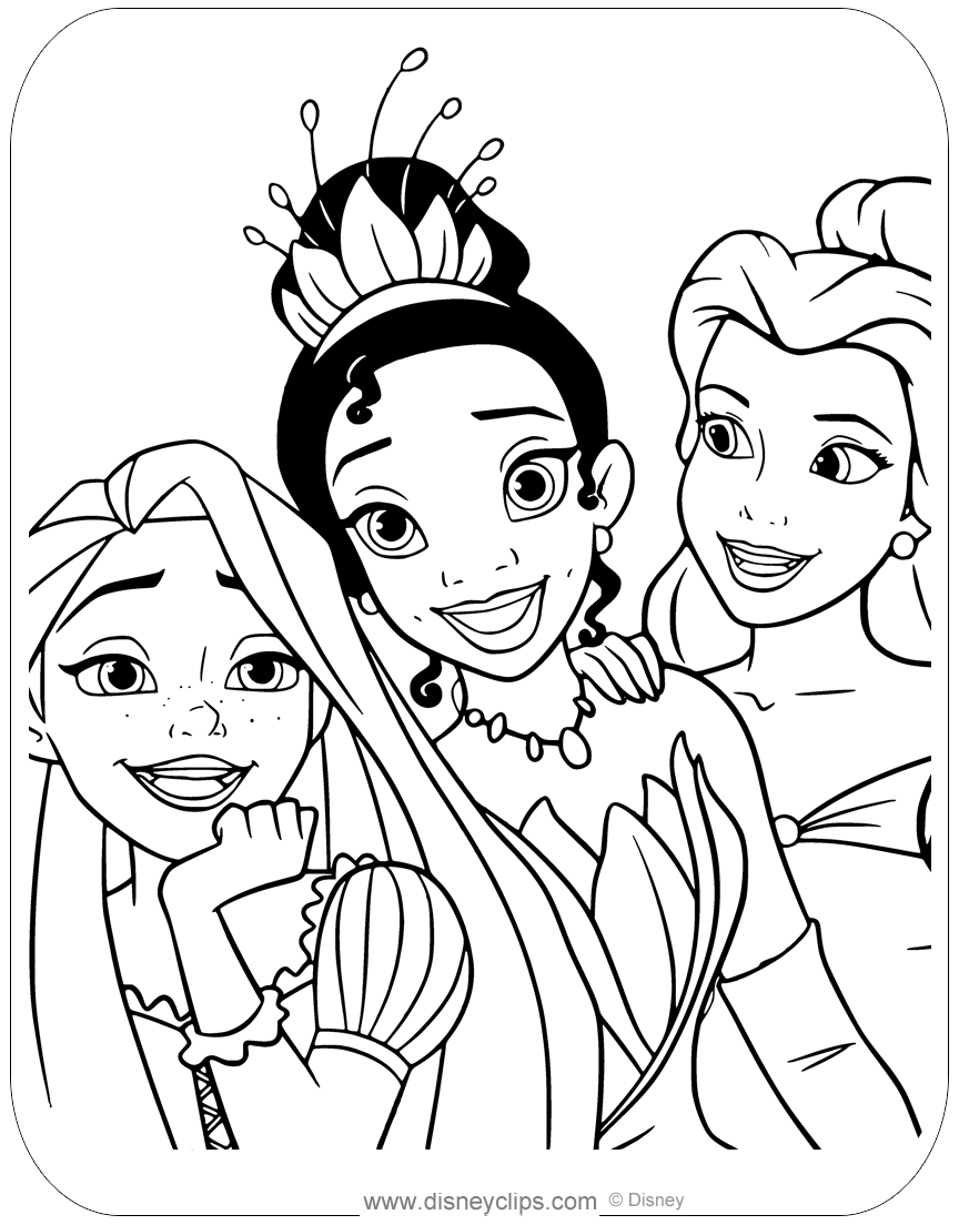 princess coloring book free